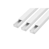 3'Lü 2 Metre Kablo Kanalı Seti 12X12mm Pvc Yapışkanlı Kolay Montajlı Kablo Düzenleyici
