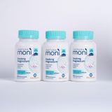 3'lü 90 Kapsül Moni Daylong Magnesium Magnezyum Bisglisinat, Magnezyum Sitrat, B6 Vitamini, Piperin
