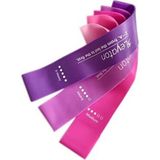 3'lü Aerobik Bandı Latex Bant Set Pilates Yoga Lastiği - Pembe