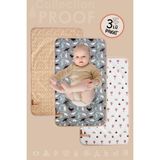 3lü Alt Açma Değiştirme Örtüsü Sıvı Geçirmez Koruyucu Alez Yıkanabilir Bebek Bakım Pedi S Bejgup - 1 x 10 m - 190 x 200 cm