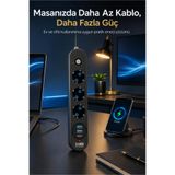 3’lü Anahtarlı Çoklu Priz | 2xUSB | 1xType-C Hızlı | PD Şarj Destekli | 2500W | Uzatma Kablosu