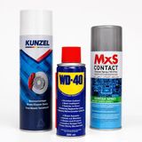 3’Lü Araç Bakım Seti - 500 Ml Fren Balata Spreyi Künzel + Wd‑40 200 Ml + Mxs 400 Ml Kontak Spreyi