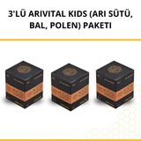 3'Lü Arıvital Kids (Arı Sütü, Bal, Polen) Paketi
