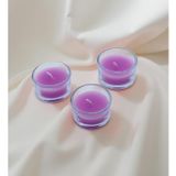3'lü Aromatik Kokulu Mini Cam Mum (MOR)