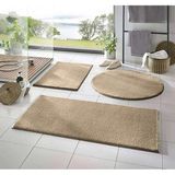 3'lü Banyo Halısı Peluş Post Halı Klozet Takımı 50 x 70--50 x 50---50 x 50(YUVARLAK) - Vizon