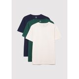 3lü Bisiklet Yaka Erkek Basic Tişört Slim Fit/Dar Kesim 0611784-70490