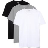 3lü Bisiklet Yaka Erkek Basic Tişört Slim Fit/Dar Kesim 0611784-900 Siyah-900 XS