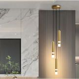 3'lü Bronz Boru Yatakbaşı,banyo,sarkıt,lamba,led Aydınlatma,dekoratif 3000K Işık MSC12