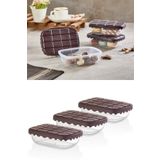 3Lu Choco Box Saklama Kabi Seti 500 Ml Sc-4278