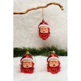 3Lü Christmas Noel Baba Yılbaşı Ağacı Süsü 9 Cm