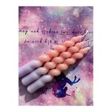 3’Lü Çift Renkli Spiral Mum (Lila Pembe)