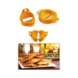 3lü Çiğ Börek Kurabiye Hamur İşi Ravioli Kesme Kalıbı Aparatı Çok Renkli