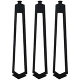 3'lü Dekoratif Metal Firkete Sehpa Ayağı 52 cm Yükseklik