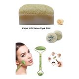 3'lü Doğal Set Kabak Lifli Eşek Sütlü Sabun Peeling Sivilce Kararma Leke Ruşur Taşı Yüz Masaj Aleti