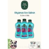 3'Lü Doğal Zeytinyağlı Sıvı Sabun Okyanus 1.5 Lt Rosie Pamuk