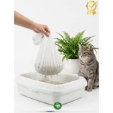 3'Lü Elekli Kedi Kumu Filtresi Poşeti (80X120 Cm Jumbo Boy), Lastikli Ve Yırtılmaz Kedi Tuvaleti Temizleme Filesi, Açık Ve Kapalı Kedi Tuvaletleri İle Uyumlu Pratik Elek