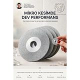 3'lü Elmas Kesici Disk Seti 50 mm Mini Cam Metal Ahşap Taş Seramik Kesme Ucu Gravür Uyumlu 723641