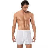 3'Lü Erdem 1350 %100 Pamuk Erkek Boxer Beyaz S