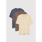 3lü Erkek Basic Tişört Loose Fit/Bol Rahat Kesim 0612315-70325
