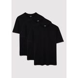 3lü Erkek Basic Tişört Loose Fit/Bol Rahat Kesim 0612315-900