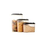 3'lü Erzak Saklama Kabı 2400 x 1700 x 1200ML - 3'lü Kuru Gıda Saklama Kabı Toplam 5300ML - Çok Renkli