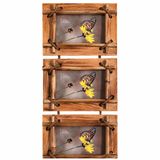3LÜ FOTOĞRAF ÇERÇEVESİ DOĞAL AHŞAP BAMBU HALAT DETAYLI RUSTİK DEKORATİF RESİM ÇERÇEVESİ SANATSAL PREMIUM ÜRÜN EL YAPIMI ÖZEL DOKUNUŞ DUVAR SALON EV OFİS DEKORASYONU İÇİN HEDİYELİK ÇERÇEVE