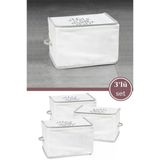 3’Lü İpli Kazak Hurcu Set, Yatak Baza Kanepe Altı Kıyafet Çamaşır Eşarp Düzenleyici (30X20cm) 3 Adet