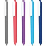 3'lü Jel Mürekkep Kalem Seti - Mat Gövdeli Şık Tasarım - 0.5 mm Mavi Mürekkep Akıcı Yazım - Okul, Ofis ve Günlük Kullanım Için Ergonomik Tükenmez Kale - Çok Renkli - Standart - Genel