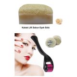 3'lü Kabak Lifli Eşek Sütlü Peeling Cilt Bakım Yenileme Titanyum Dermaroller Leke,Akne Ruşur Taşı