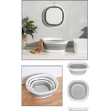 3'lü Katlanır Badya Leğen Katlanabilir Badya Set 2,7 Lt - 5 Lt - 10 Lt