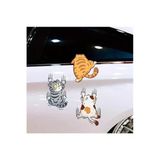 3'Lü Kedi Temalı Arabaya Yapışan Sticker Seti