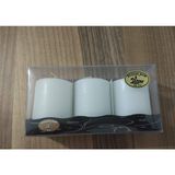 3'lü Kokusuz Bozkurt Silindir Mum 5 * 7cm - Çok Renkli - 1
