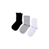 3'lü Lastiksiz Soket Çorap - B&G&W