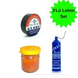3'lü Lehim Seti Lehim Teli Lehim Pastası Elektrik Bandı