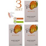 3'lü Mango Dolap Ayakkabılık ve Çekmece Parfümlü Kese Kokusu Oda Koku Kesesi