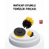 3’Lü Matkap Temizlik Fırçası Seti – Banyo, Mutfak Araç Jantı İçin Etkili - Lisinya