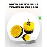 3’Lü Matkap Ucu Seti – Derinlemesine Temizlik, Tüm Yüzeylerle Uyumlu