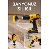 3’lü Matkap Uyumlu Temizlik Fırçası Seti-Ev & Araç İçin Profesyonel Temizlik Çözümü