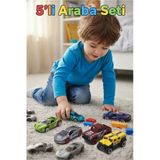 3'lü Metal Oyuncak Araba Seti - Dayanıklı Diecast Model Yarış ve Arazi Araçları