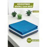 3'lü Mikrofiber Temizlik Bezi | Mutfak Cam Araba Temizlik ve Kurulama Bezi | 40X60 | Iz Leke ve Bırakmaz | - Antrasit - Mavi - Gri - Renk