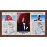 3'LÜ MİLLİ LEVHA (MDF Çerçeve) - 45x90cm