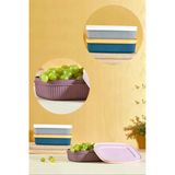 3Lu Murdum Storage Kahvaltilik Cerez Meyve Saklama Kabi 600 Ml Cerezlik