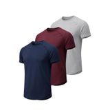 3'lü Paket Erkek Spor Tişört Pamuklu Esnek Günlük Kullanıma Uygun Premium Rahat KalıpT-shirt