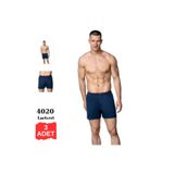 3'lü Paket Gümüş İç Giyim 4020 Erkek Penye Havlu Bel Düz Boxer Lacivert M