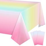 3'lü Paket Pastel Gökkuşağı Masa Örtüleri Gökkuşağı Plastik Masa Örtüsü Gökkuşağı Parti Süslemeleri Gökkuşağı Doğum Günü Partisi Malzemeleri Pastel Masa Örtüleri Doğum Günü Düğün Duş Parti Malzemeleri