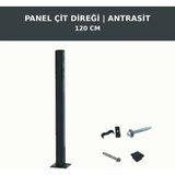 3'lü Panel Çit Teli 7,5 Metre 100CM Yükseklik Antrasit Renk - 100 x 250
