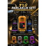 3'LÜ PARLAKLIK SETİ (Seramik Etkili Cila + Simli Lastik Parlatıcı Jel + Torpido Parlatıcı)