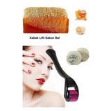 3'lü Peeling Kabak Lifli Ballı Sabun Cilt Bakım 540 İğne DermaRoller Leke,Akne Taşı