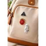3’Lü Pin Rozet Seti Harry Potter Platform 9¾ Baykuş Sembol Unisex
