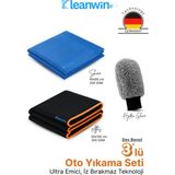3’lü Premium Araç Temizlik Seti – Atlas Kurulama Bezi, Shine Cam Bezi, Hydroglove Eldiven - 0,25 kg